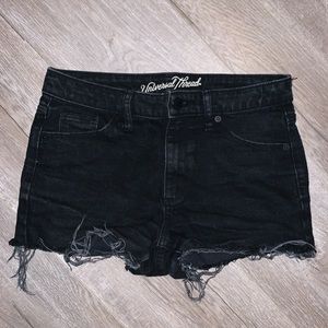 Universal Thread Black Denim Cutoff Shorts
